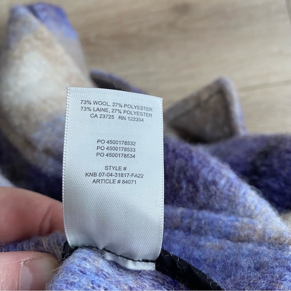 Wilfred Aritzia Autumn shirt jacket violet mohair - Picture 11 of 12